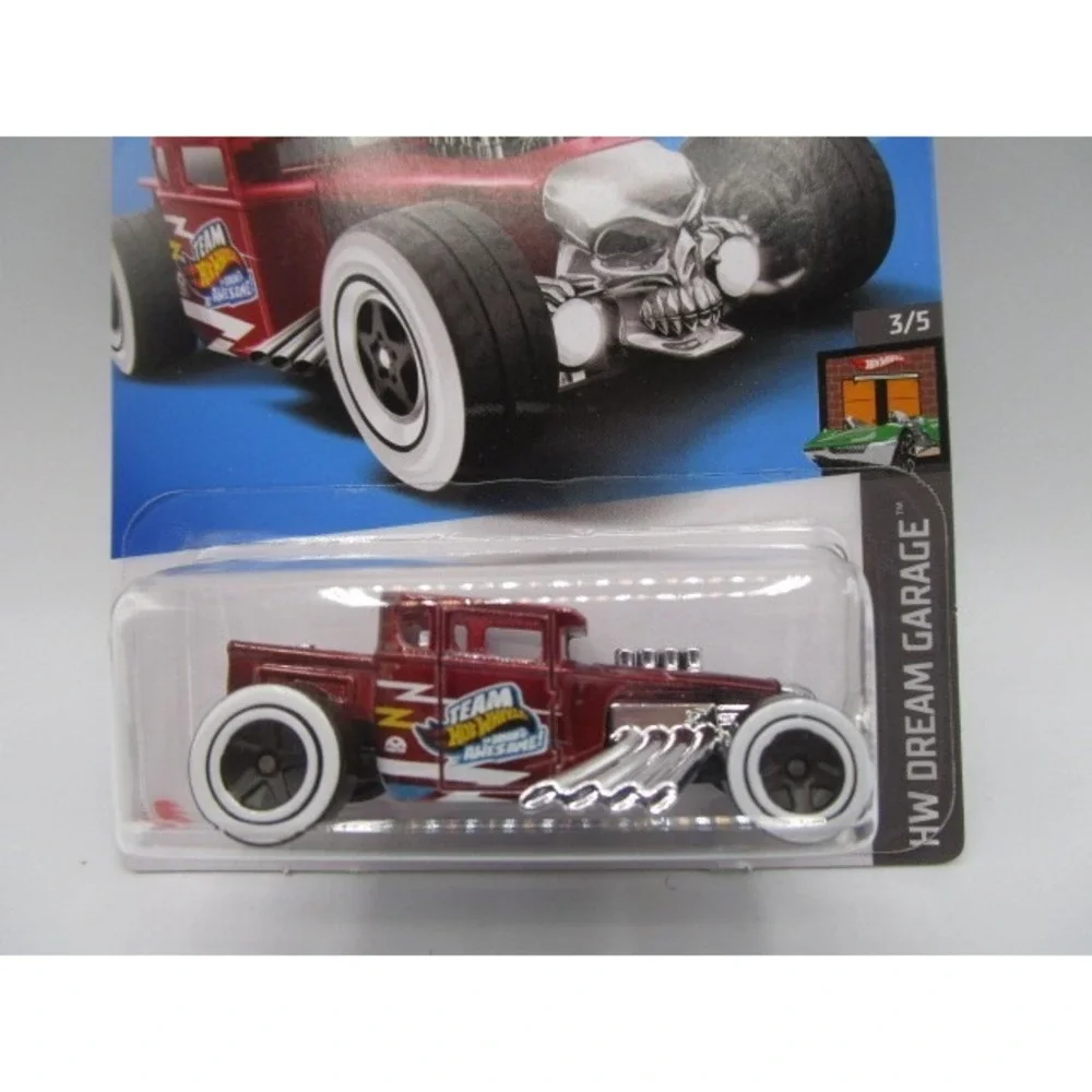 Hot Wheels H Case Bone Shaker Red HW Dream Garage 3/5 1:64 Diecast Car